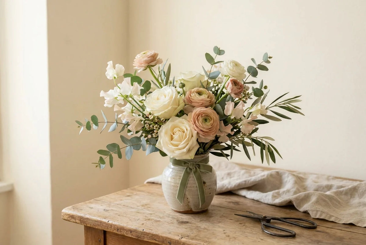 Professional header image for list-based article: Fleuriste à Lausanne : bouquets et livraison de fleurs po...